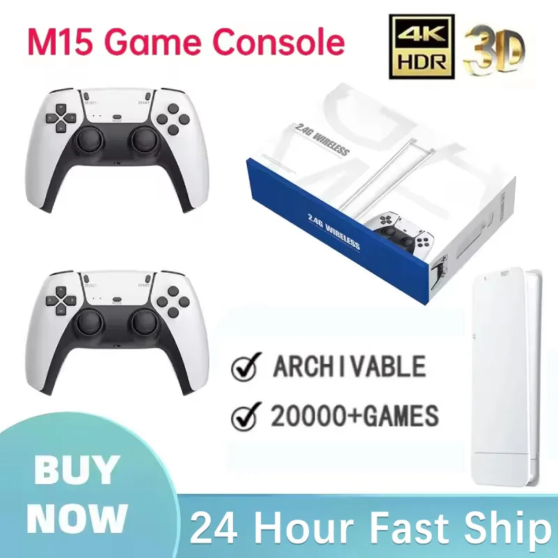 Retro Gaming Console Handheld - Wireless Gamepads M15 Game Stick Mini