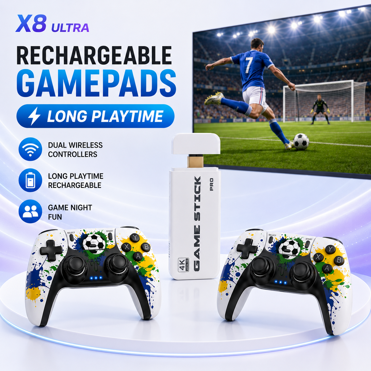 Retro X8 Gaming Console - 4K Retro Gaming Player New Model