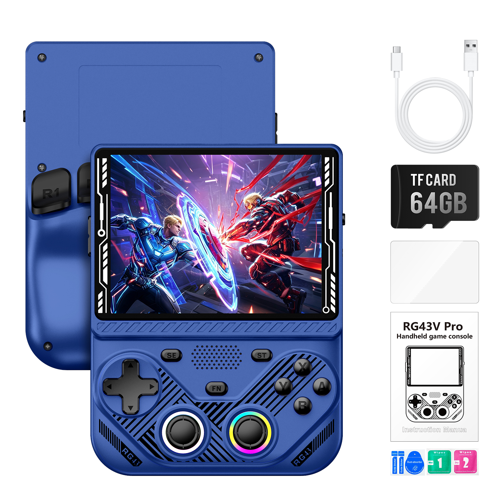 Retro Gaming Emulator - RG43V Pro Potable Retro Handheld Game