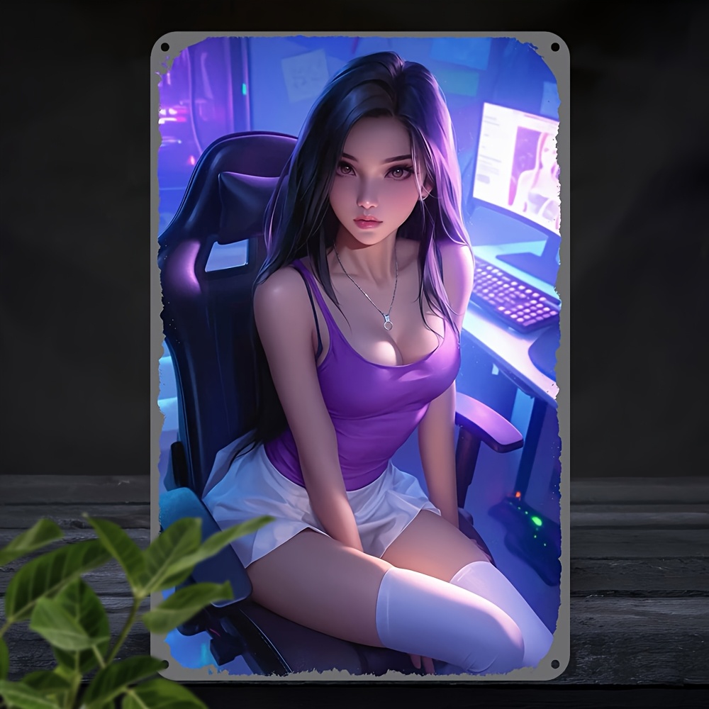 Anime Metal Wall Art 2D Retro  - Retro Gaming Bar 리뷰 및 가격