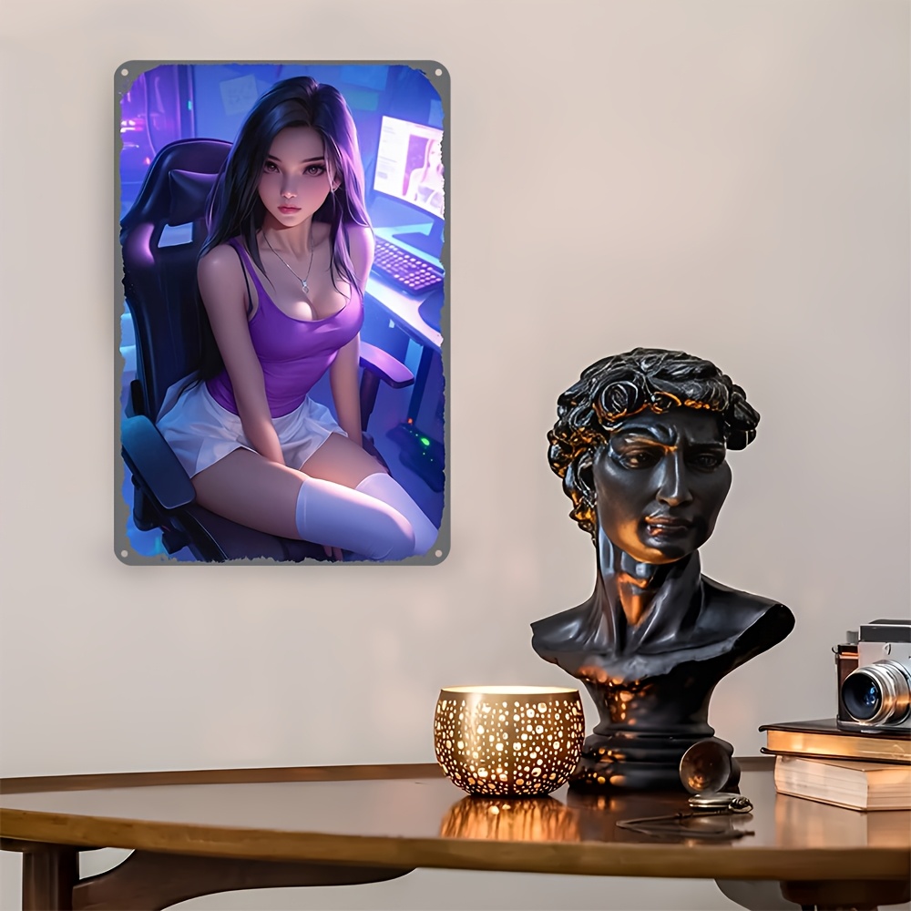 Anime Metal Wall Art 2D Retro  - Retro Gaming Bar 리뷰 및 가격