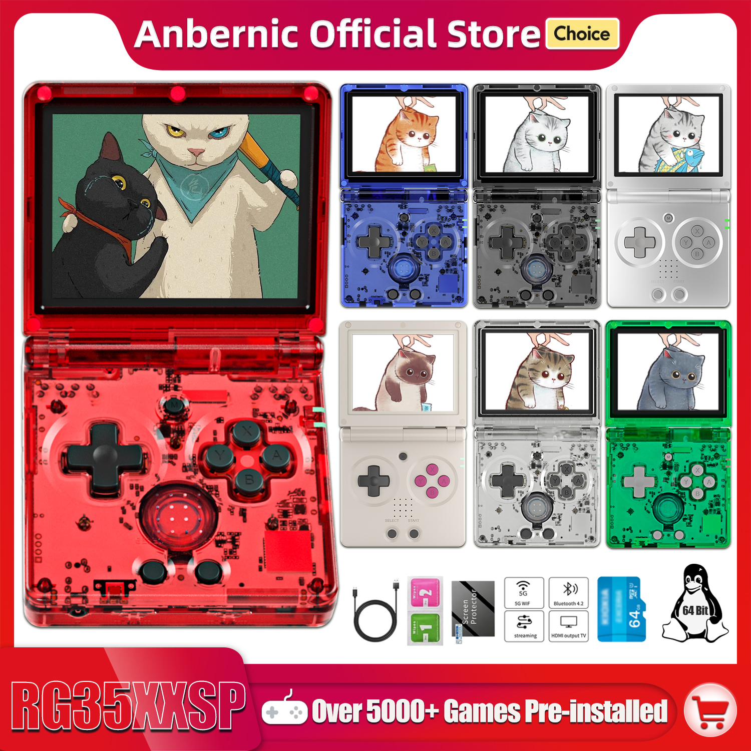Anbernic NEW RG35XXSP Flip Han - Retro Gaming Console Lego 리뷰 및 가격