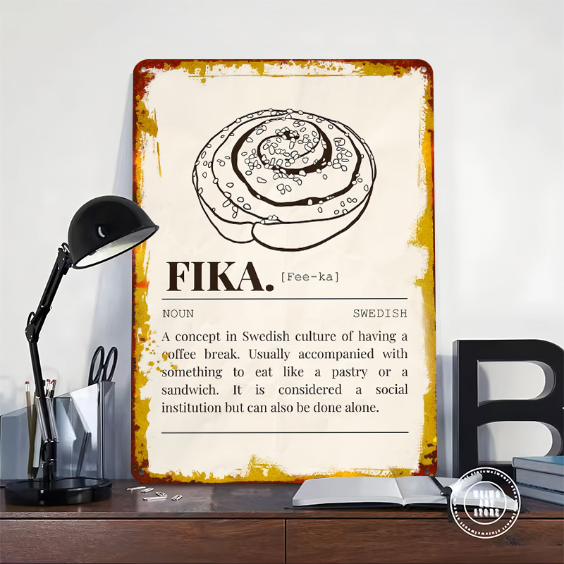 Swedish Fika Metal Poster Cust - Retro Gaming Gadgets 리뷰 및 가격