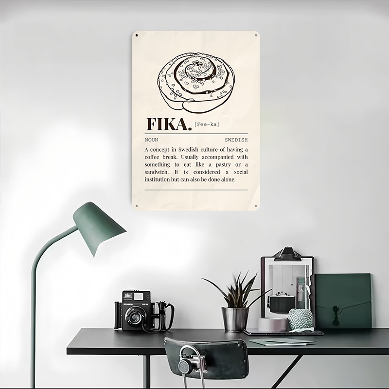 Swedish Fika Metal Poster Cust - Retro Gaming Gadgets 리뷰 및 가격