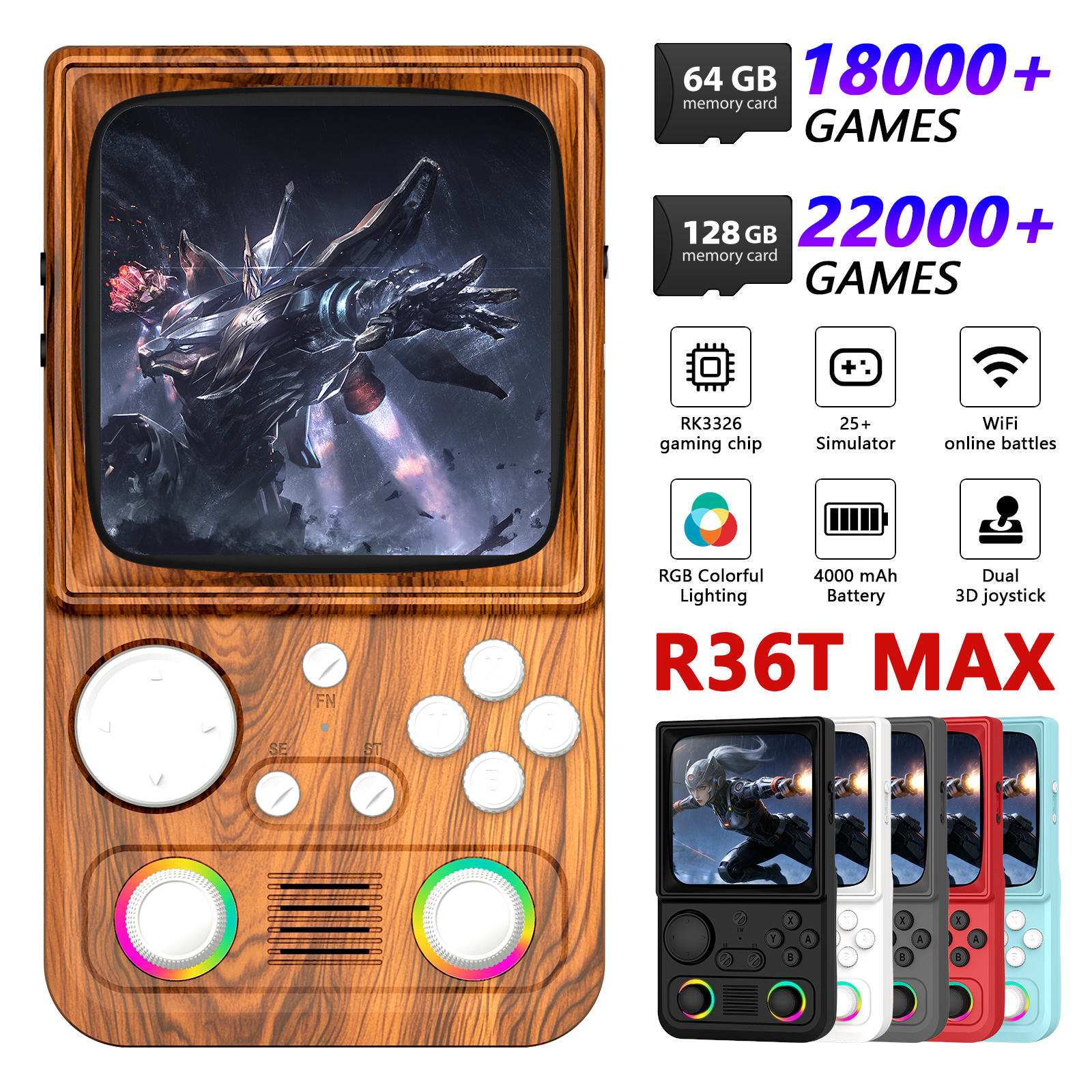 R36T MAX Retro Handheld Game C - Retro Gaming Device Handheld 리뷰 및 가격