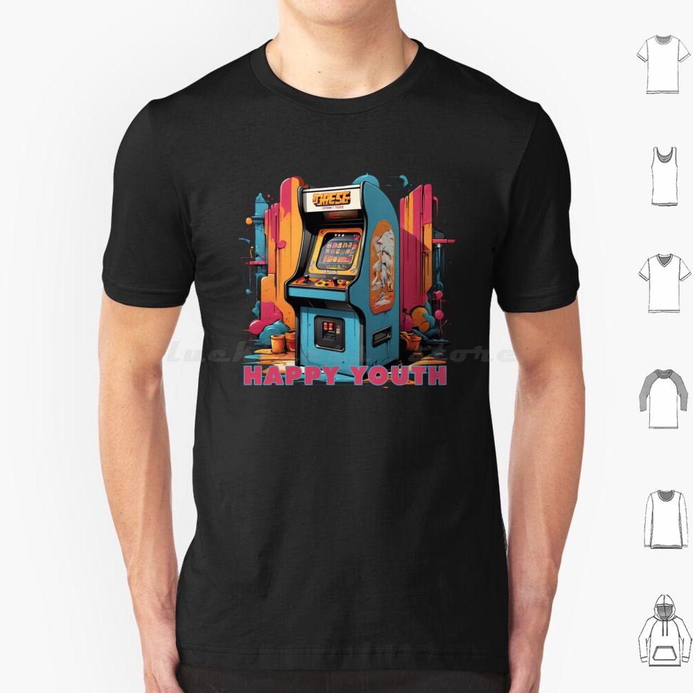 Happy Youth-Arcade T Shirt Men - Game Retro Gaming 리뷰 및 가격