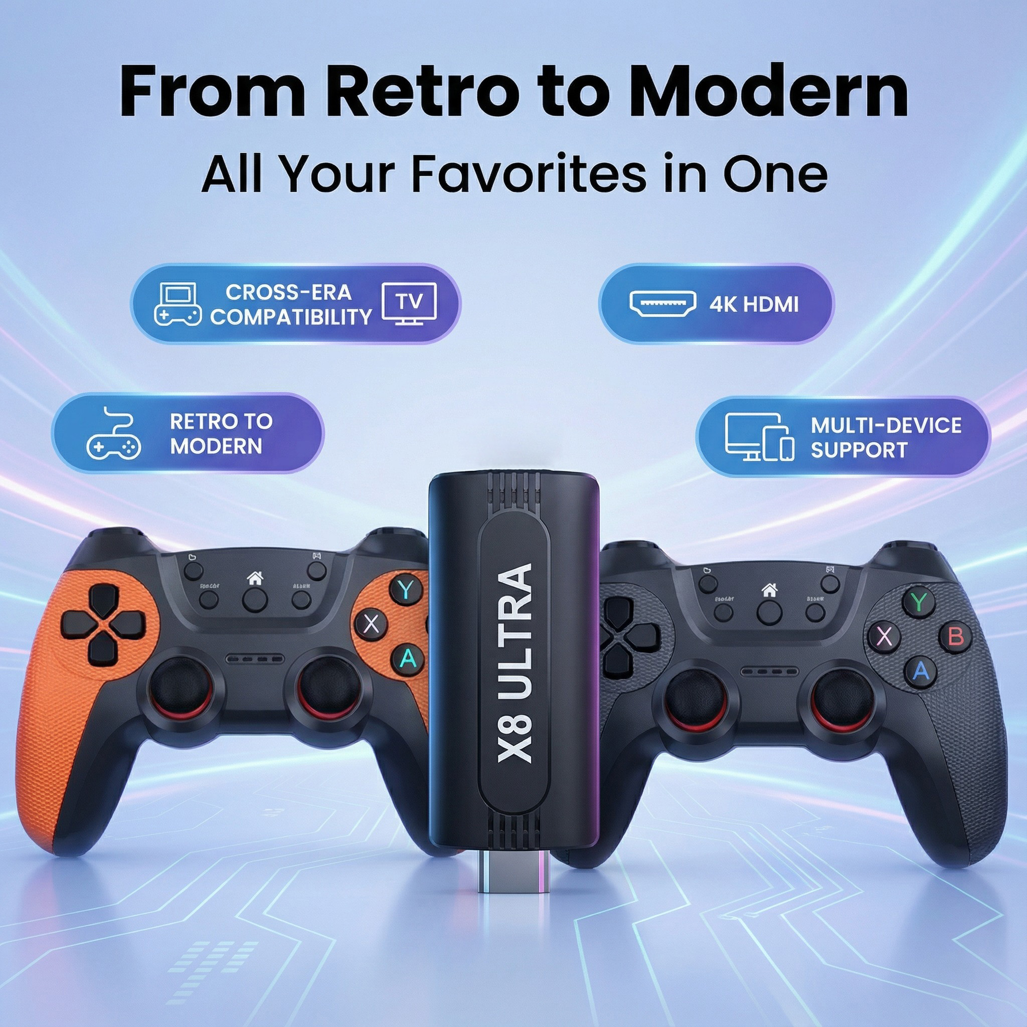 X8 Ultra Wireless Game Stick 1 - Retro X8 Gaming Console 리뷰 및 가격