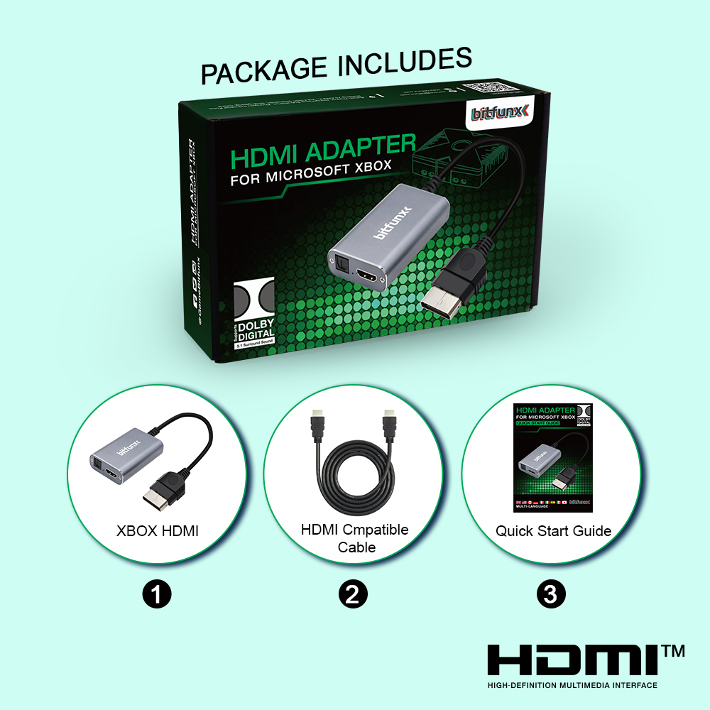 Bitfunx HDMI™ Adapter for XBOX - Retro Gaming Cable 리뷰 및 가격
