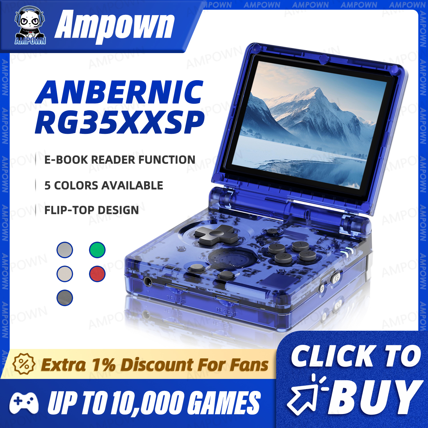 ANBERNIC RG35XXSP Flip Game Co - Retro Gaming Console Lego 리뷰 및 가격