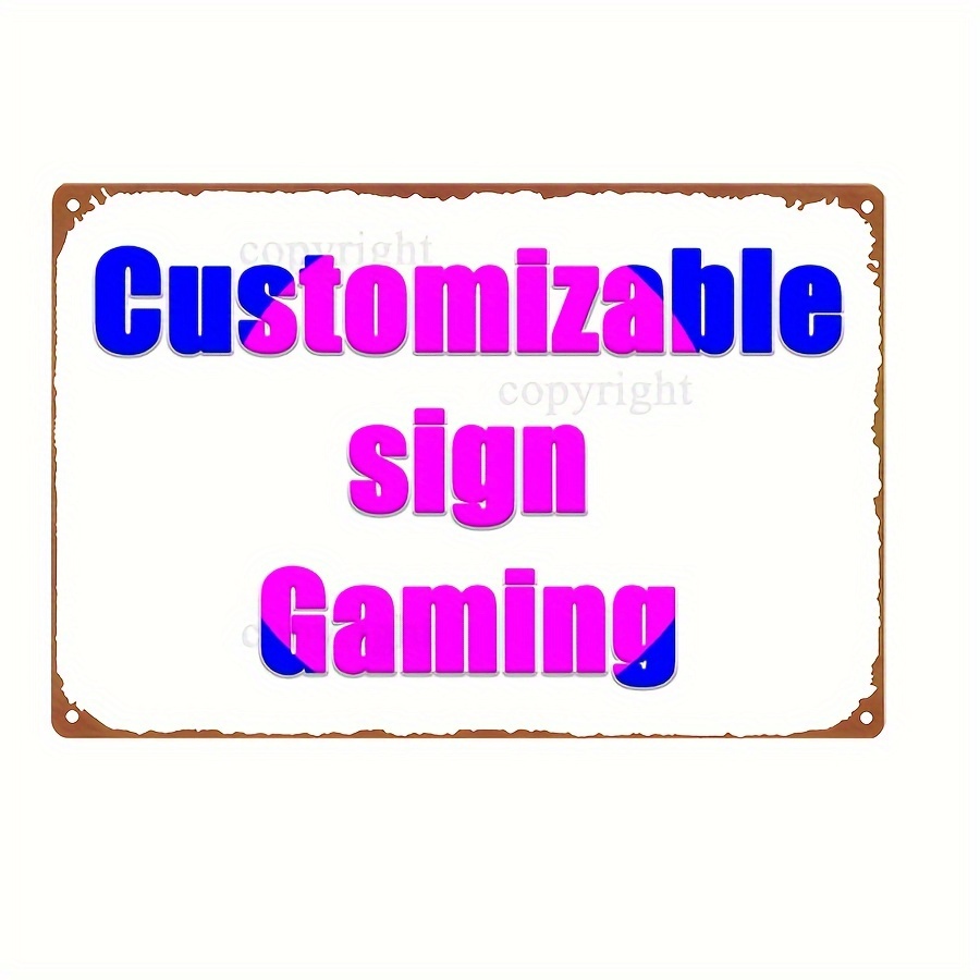 8x12 Inch Custom Gaming Metal  - Retro Gaming Bar 리뷰 및 가격