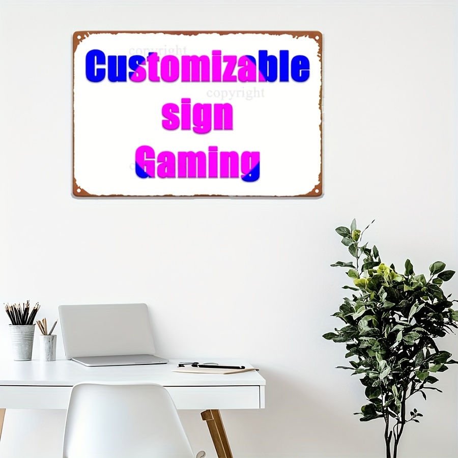 8x12 Inch Custom Gaming Metal  - Retro Gaming Bar 리뷰 및 가격