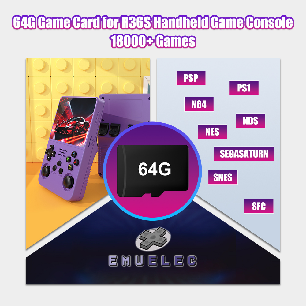 64G Game TF Card for R36S Vide - Retro Gaming Console Handheld 리뷰 및 가격