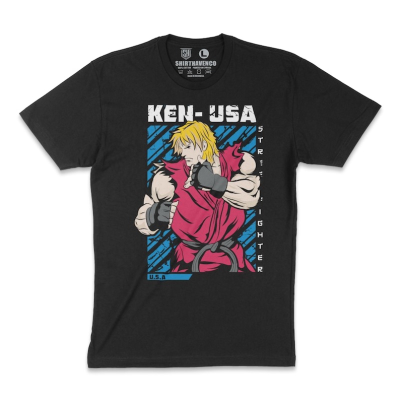 00012648#A-Ken T-Shirt Street  - Retro Gaming Kent 리뷰 및 가격