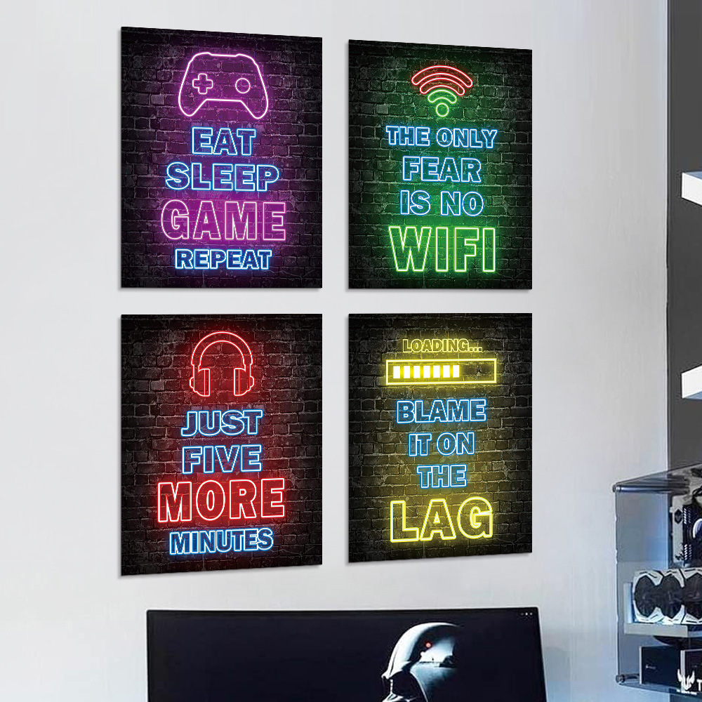 Cyberpunk Neon Wall Art - Retr - Retro Gaming Bar 리뷰 및 가격