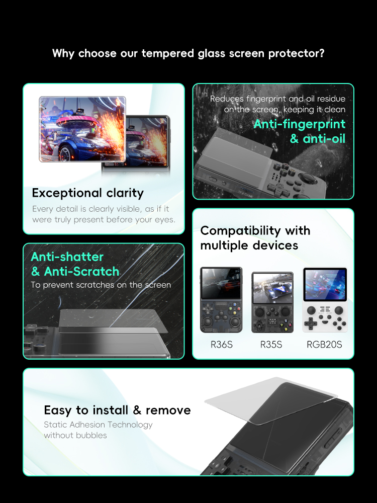 DATA FROG Tempered Glass Scree - Retro Gaming Console Handheld 리뷰 및 가격