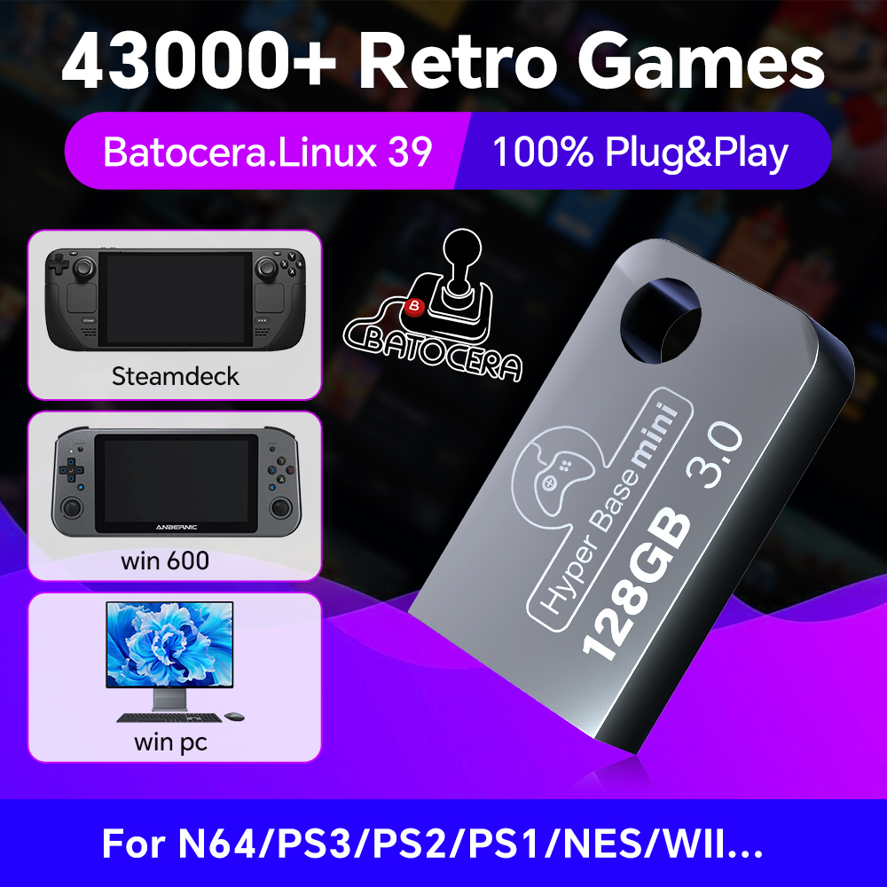 Batocera 128G USB Flash Drive  - Retro Gaming Console Handheld 리뷰 및 가격