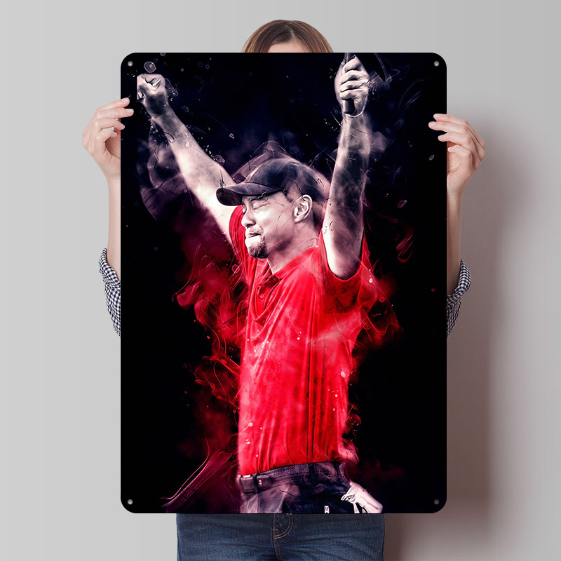 Tiger Woods Printed Poster Cus - Retro Gaming Bar 리뷰 및 가격