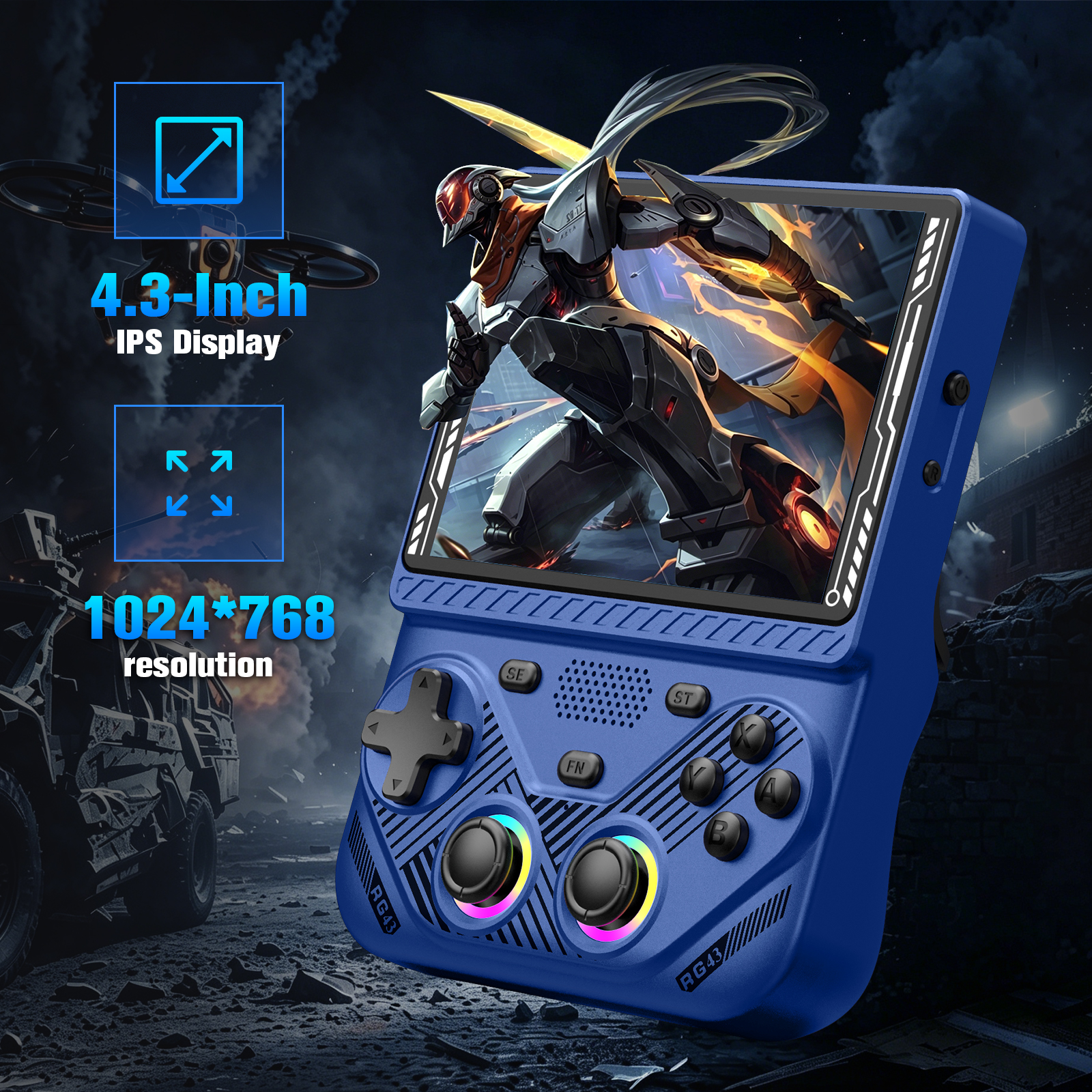 RG43V Pro Potable Retro Handhe - Retro Gaming Emulator 리뷰 및 가격